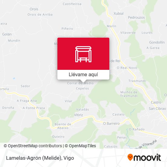 Mapa Lamelas-Agrón (Melide)
