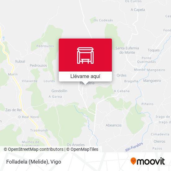 Mapa Folladela (Melide)