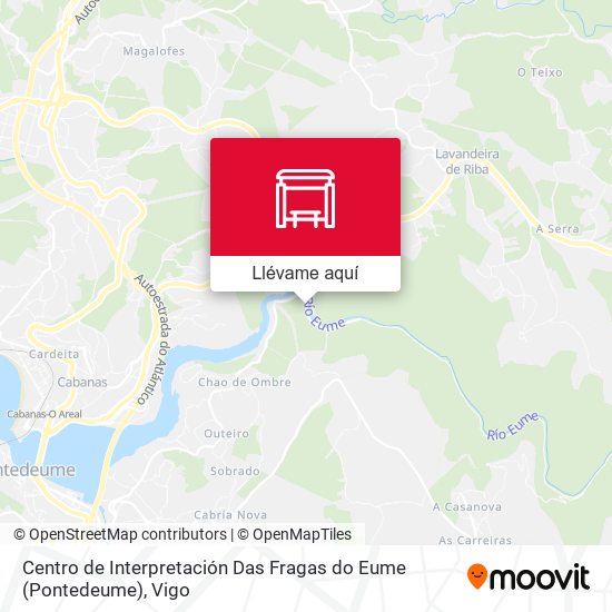 Mapa Centro de Interpretación Das Fragas do Eume (Pontedeume)