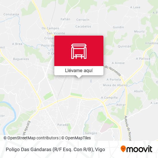 Mapa Polígo Das Gándaras (R / F Esq. Con R / B)