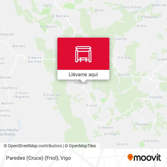 Mapa Paredes (Cruce) (Friol)