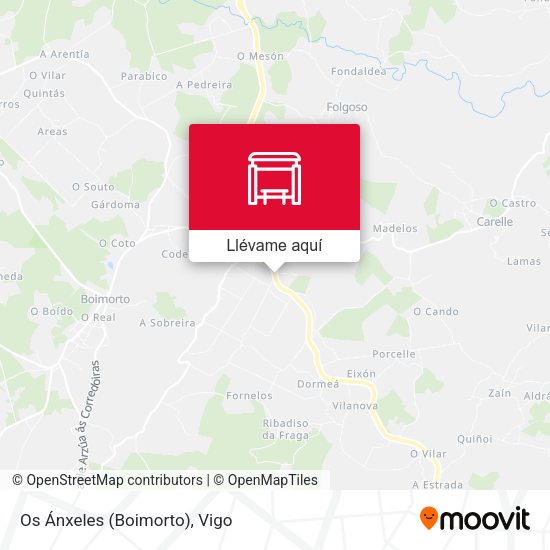 Mapa Os Ánxeles (Boimorto)