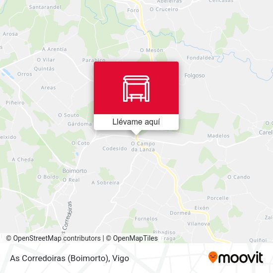 Mapa As Corredoiras (Boimorto)