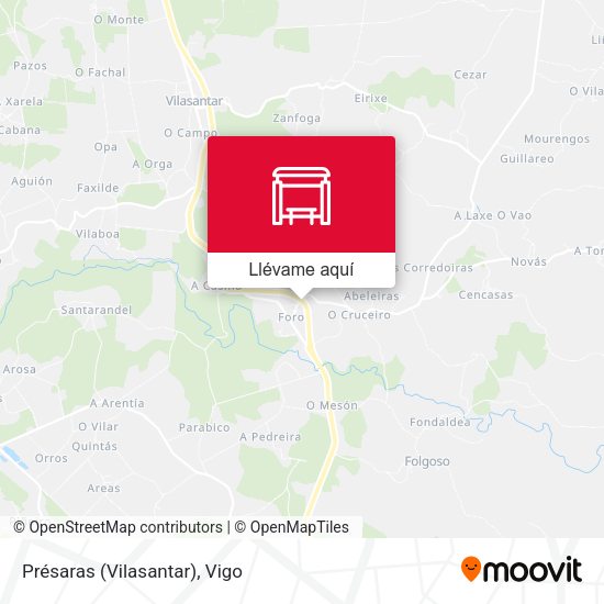 Mapa Présaras (Vilasantar)