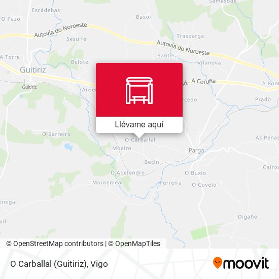 Mapa O Carballal (Guitiriz)