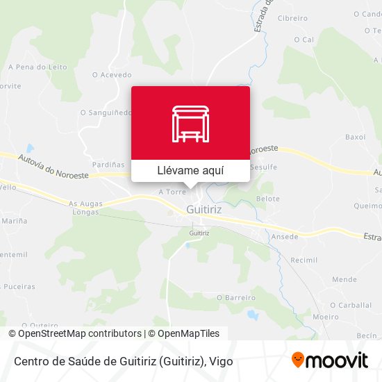 Mapa Centro de Saúde de Guitiriz