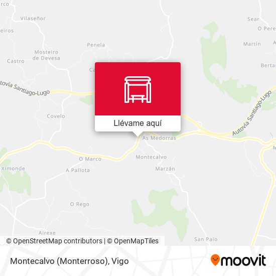Mapa Montecalvo (Monterroso)