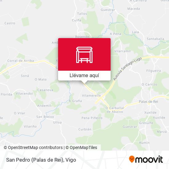 Mapa San Pedro (Palas de Rei)