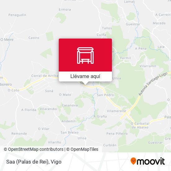 Mapa Saa (Palas de Rei)