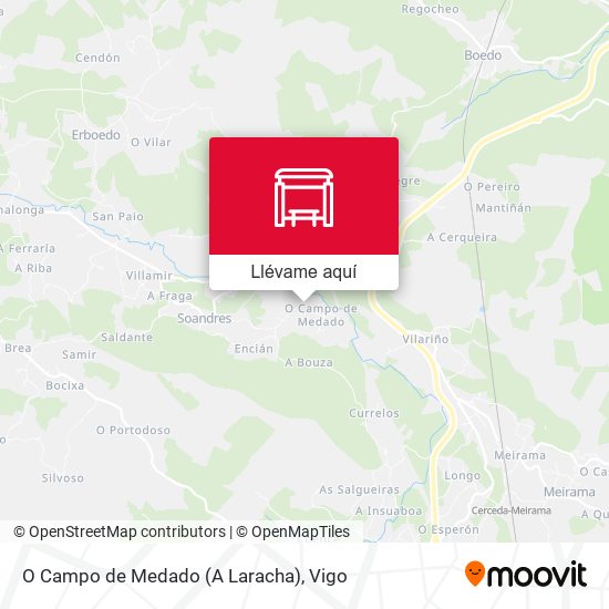 Mapa O Campo de Medado (A Laracha)