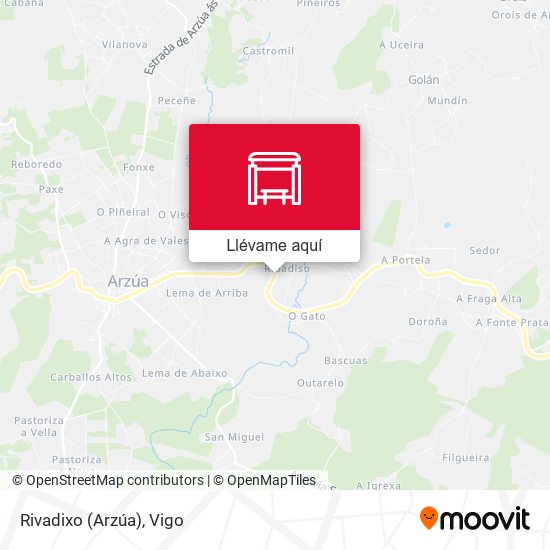 Mapa Rivadixo (Arzúa)