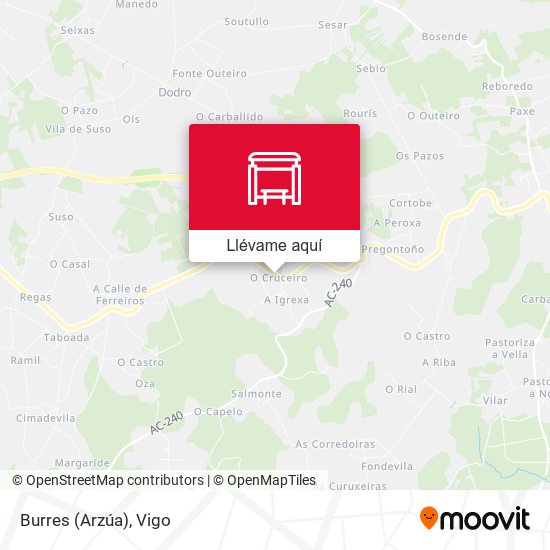 Mapa Burres (Arzúa)