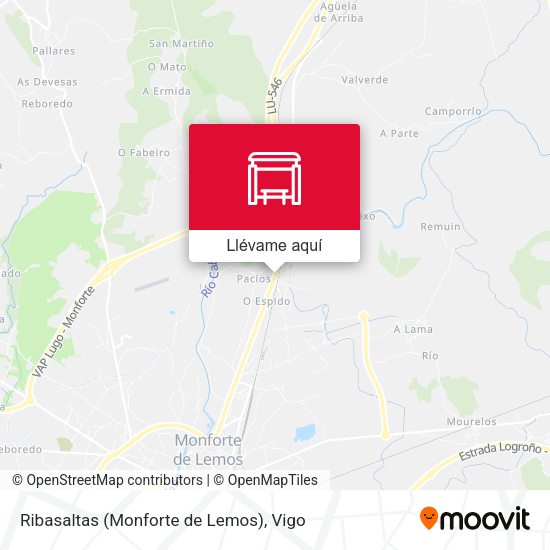 Mapa Ribasaltas (Monforte de Lemos)