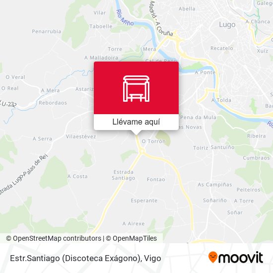 Mapa Estr.Santiago (Discoteca Exágono)