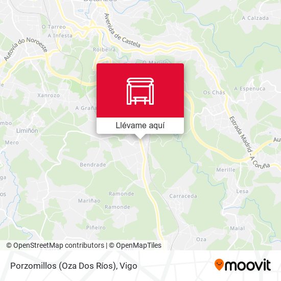 Mapa Porzomillos (Oza Dos Ríos)