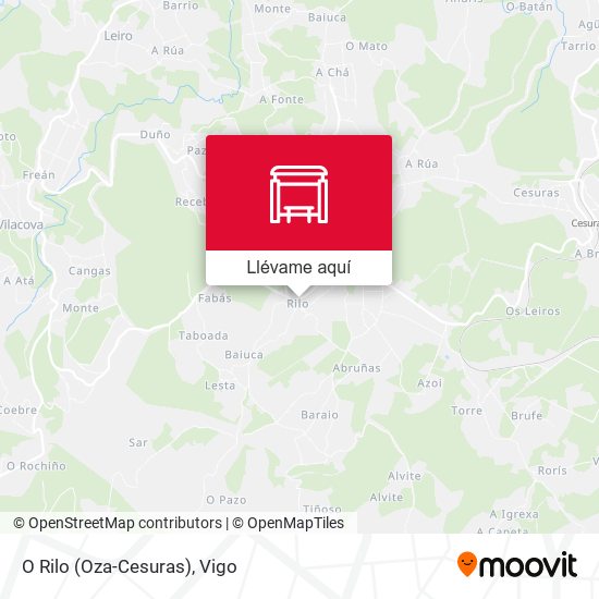 Mapa O Rilo (Oza-Cesuras)