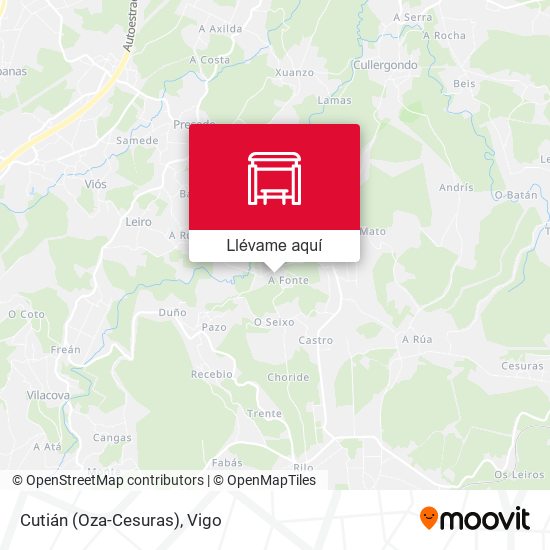 Mapa Cutián (Oza-Cesuras)