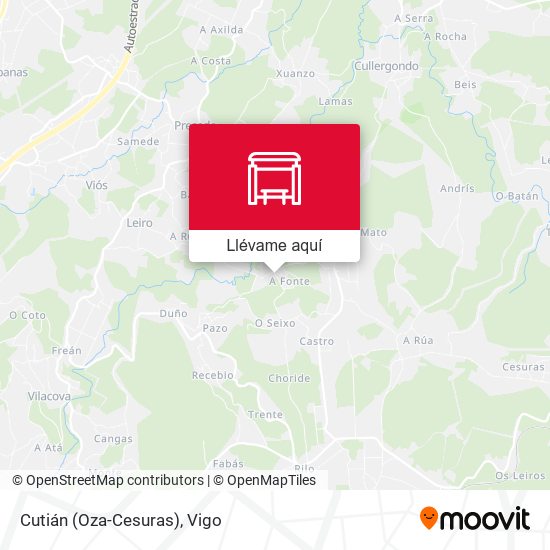 Mapa Cutián (Oza-Cesuras)