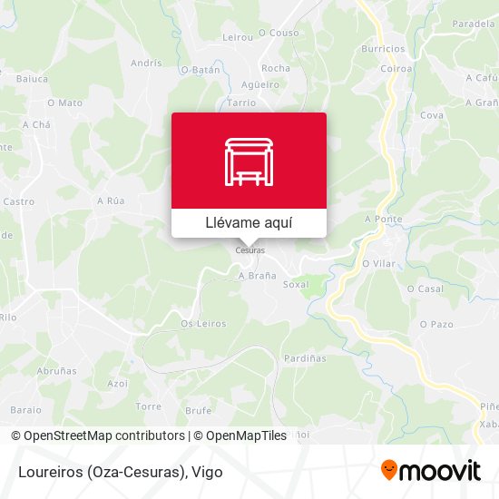 Mapa Loureiros (Oza-Cesuras)