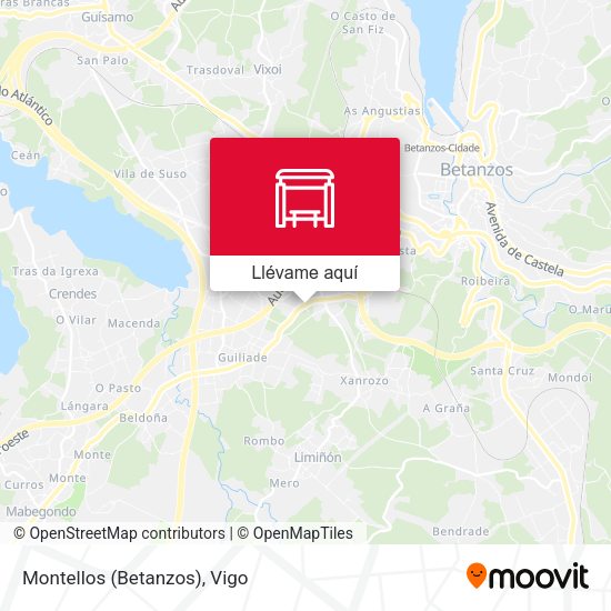 Mapa Montellos (Betanzos)