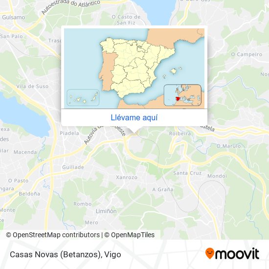 Mapa Casas Novas (Betanzos)