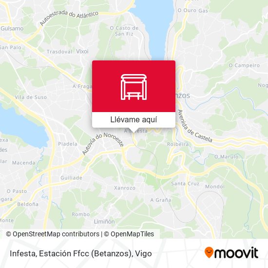 Mapa Infesta, Estación Ffcc (Betanzos)