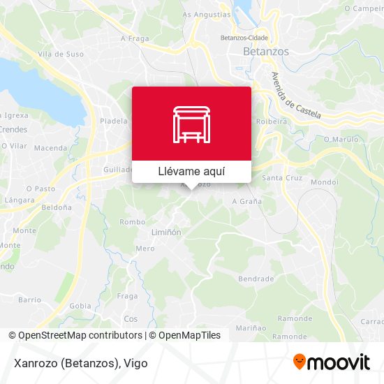 Mapa Xanrozo (Betanzos)