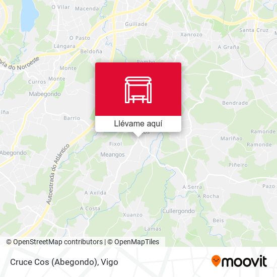 Mapa Cruce Cos (Abegondo)