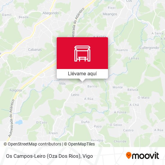 Mapa Os Campos-Leiro (Oza Dos Rios)