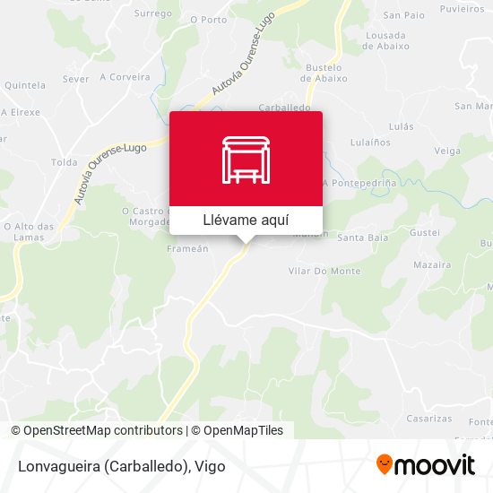 Mapa Lonvagueira (Carballedo)