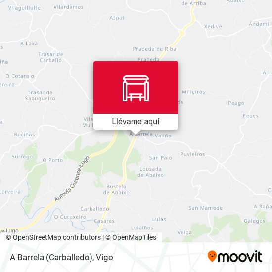 Mapa A Barrela (Carballedo)