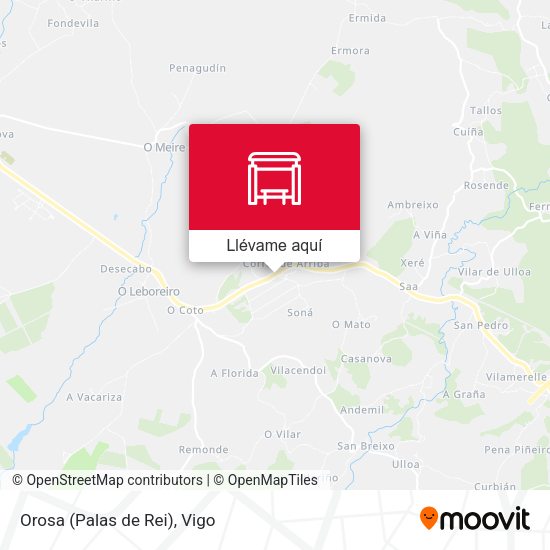 Mapa Orosa (Palas de Rei)