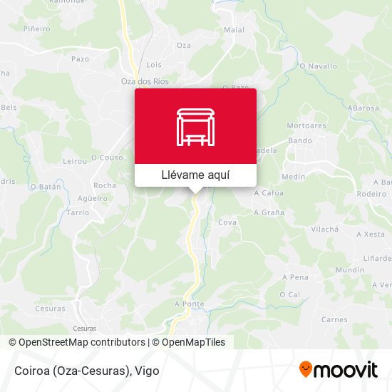 Mapa Coiroa (Oza-Cesuras)