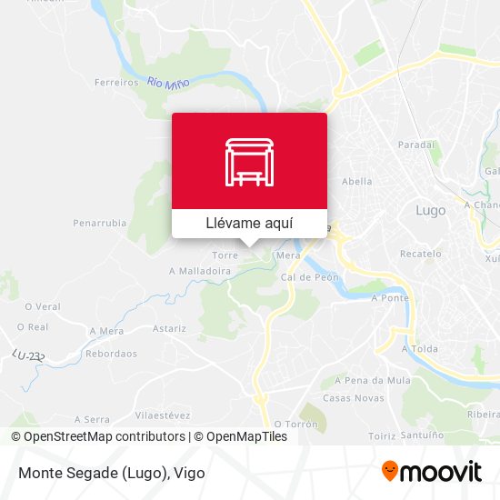 Mapa Monte Segade (Lugo)