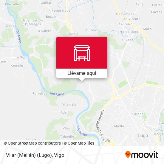 Mapa Vilar (Meilán) (Lugo)