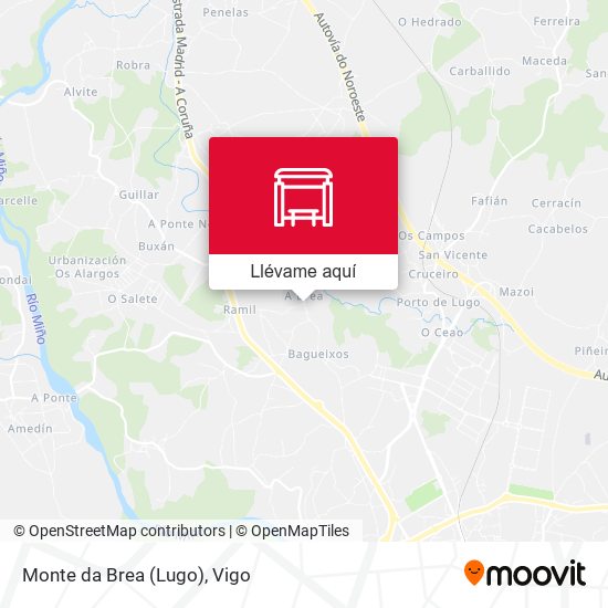 Mapa Monte da Brea (Lugo)