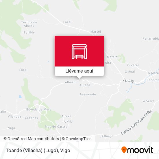 Mapa Toande (Vilachá) (Lugo)