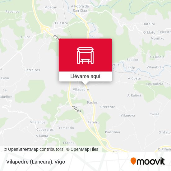 Mapa Vilapedre (Láncara)