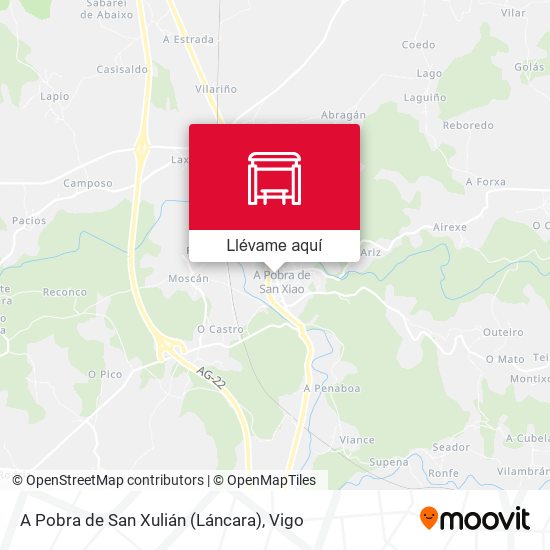 Mapa A Pobra de San Xulián (Láncara)