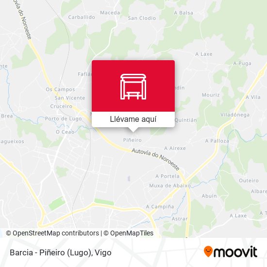 Mapa Barcia - Piñeiro (Lugo)