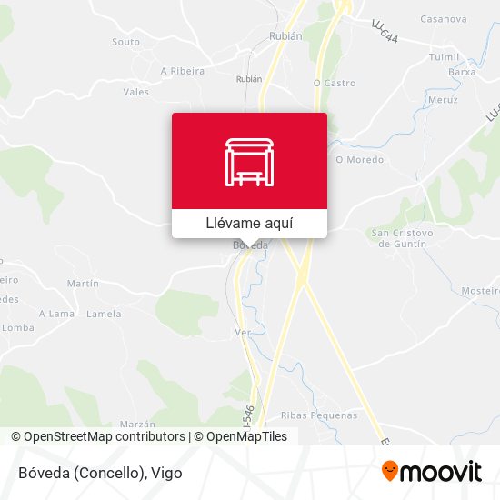 Mapa Bóveda (Concello)