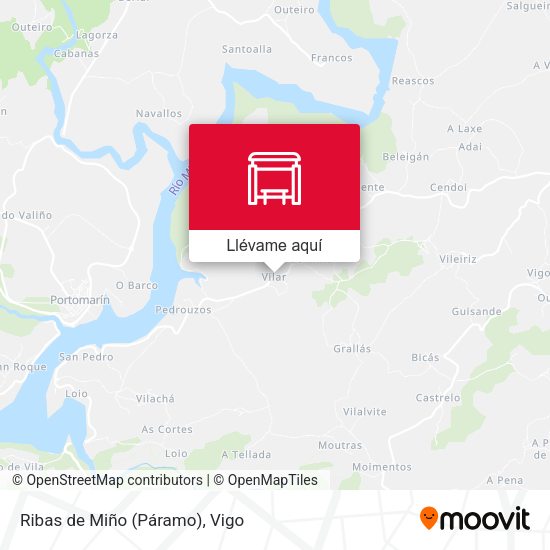 Mapa Ribas de Miño (Páramo)