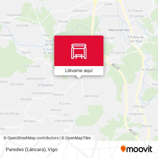Mapa Paredes (Láncara)