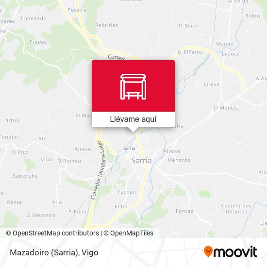 Mapa Mazadoiro (Sarria)