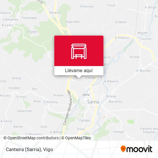 Mapa Canteira (Sarria)