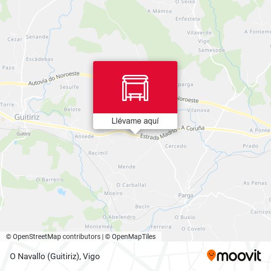 Mapa O Navallo (Guitiriz)