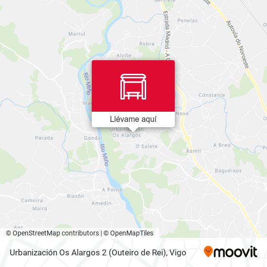 Mapa Urbanización Os Alargos 2 (Outeiro de Rei)