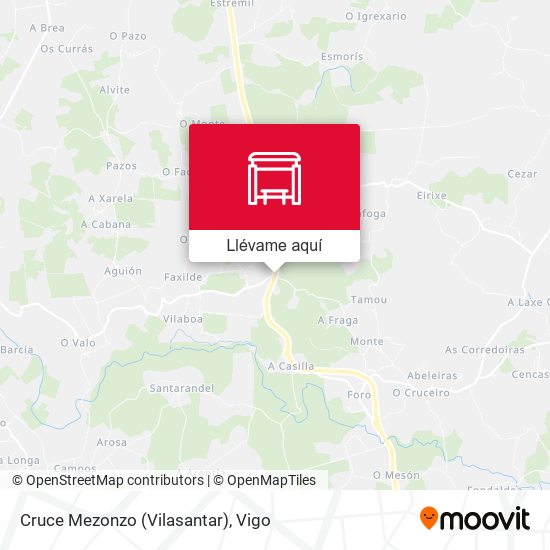 Mapa Cruce Mezonzo (Vilasantar)