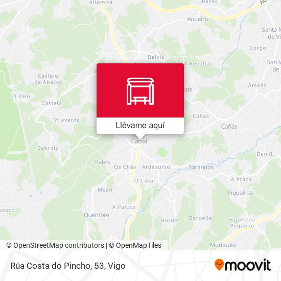 Mapa Rúa Costa do Pincho, 53
