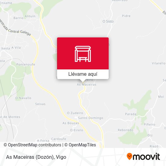 Mapa As Maceiras (Dozón)